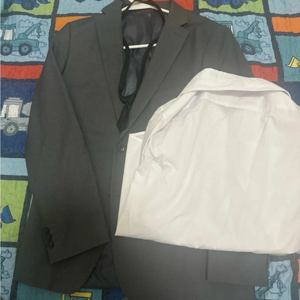 Kids Gray Suit Blazer - Classic Formal Jacket